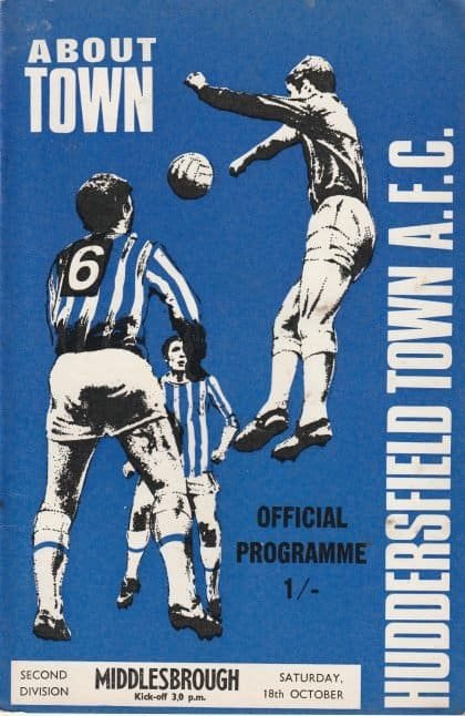 Huddersfield Town v Middlesbrough  18-Oct-1967