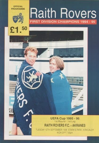 Raith Rovers v Akranes  12-Sep-1995