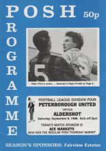 Peterborough United v Aldershot  06-Sep-1986