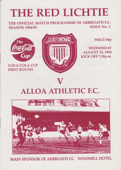 Arbroath v Alloa Athletic  10-Aug-1994