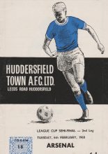Huddersfield Town v Arsenal  06-Feb-1968