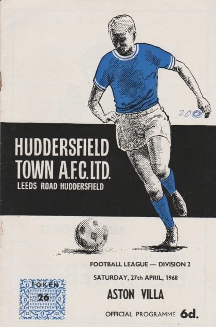 Huddersfield Town v Aston Villa 27-Apr-1968