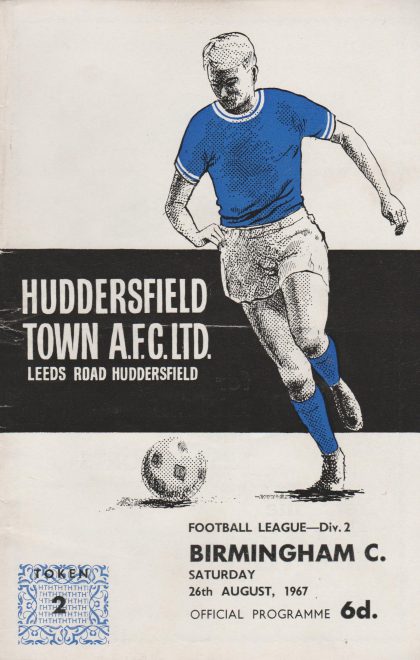 Huddersfield Town v Birmingham City 26-Aug-1967