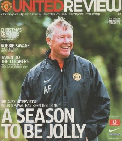 Manchester United v Birmingham City 28-Dec-2002