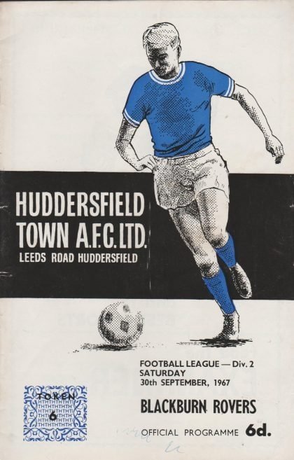 Huddersfield Town v Blackburn Rovers 30-Sep-1967
