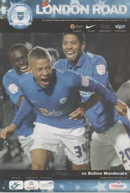 Peterborough United v Bolton Wanderers 22-Dec-2012