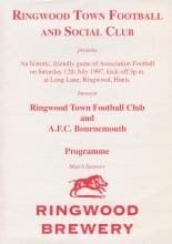 Ringwood Town v AFC Bournemouth  12-Jul-1997