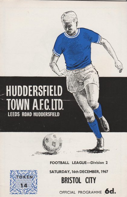 Huddersfield Town v Bristol City 16-Dec-1967