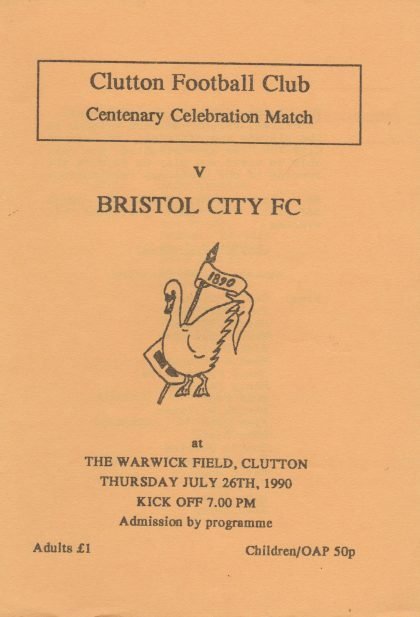 Clutton v Bristol City  26-Jul-1990