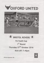 Oxford United Youth v Bristol Rovers Youth  27-Oct-2016