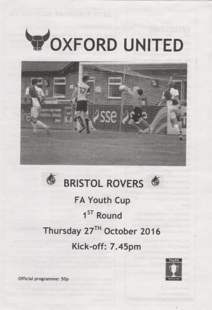 Oxford United Youth v Bristol Rovers Youth  27-Oct-2016