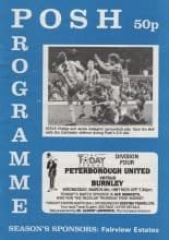 Peterborough United v Burnley 04-Mar-1987