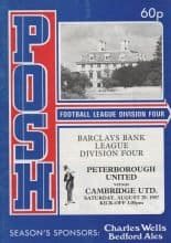 Peterborough United v Cambridge United 29-Aug-1987