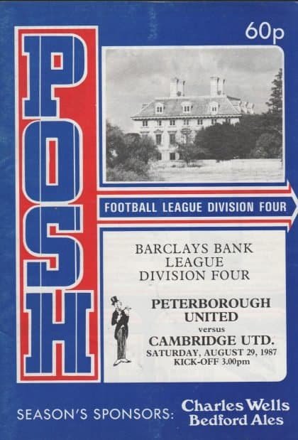 Peterborough United v Cambridge United 29-Aug-1987