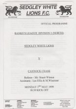 Sedgley White Lions v Cannock Chase 03-May-1999