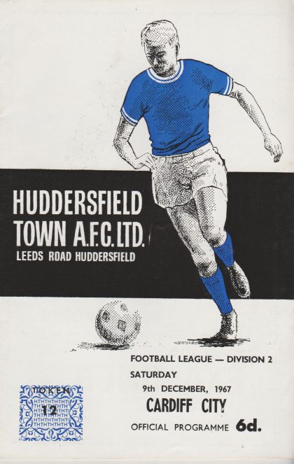 Huddersfield Town v Cardiff City 09-Dec-1967