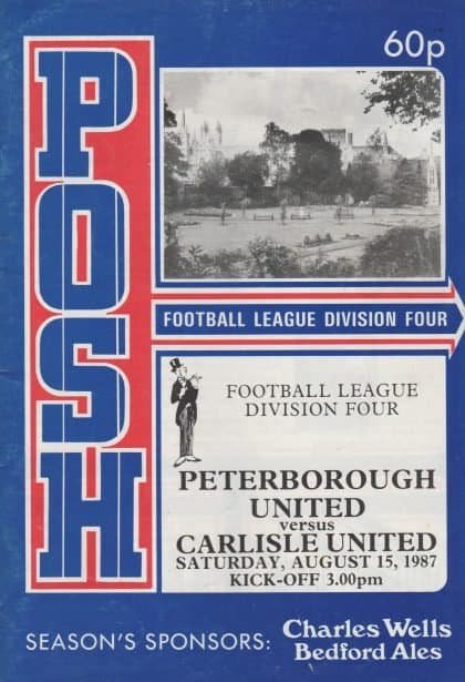 Peterborough United v Carlisle United 15-Aug-1987