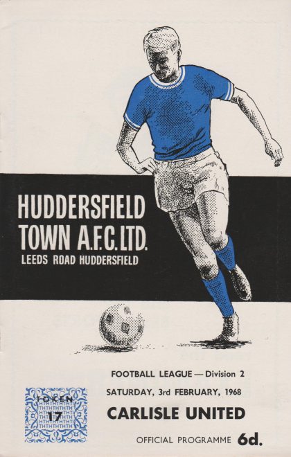 Huddersfield Town v Carlisle United 03-Feb-1968