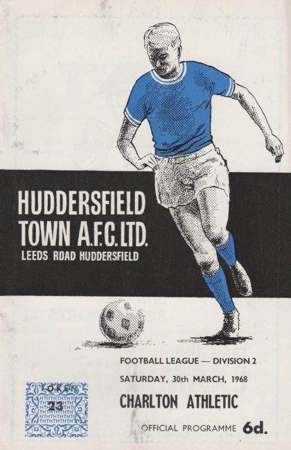 Huddersfield Town v Charlton Athletic 30-Mar-1968