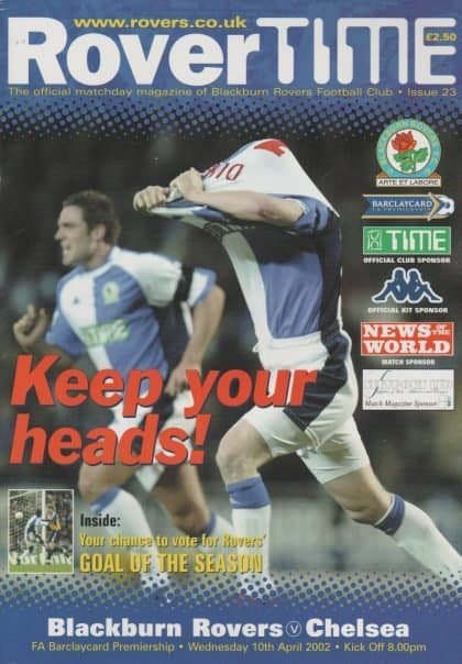 Blackburn Rovers v Chelsea 10-Apr-2002