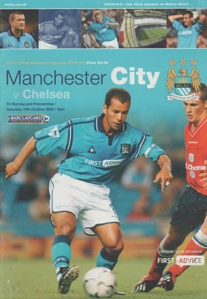 Manchester City v Chelsea 19-Oct-2002