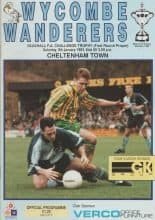 Wycombe Wanderers v Cheltenham Town 09-Jan-1993