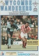 Wycombe Wanderers v Dagenham & Redbridge 16-Feb-1993