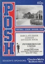 Peterborough United v Darlington  05-Sep-1987