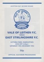 Vale of Leithen v East Stirling 19-Dec-1992