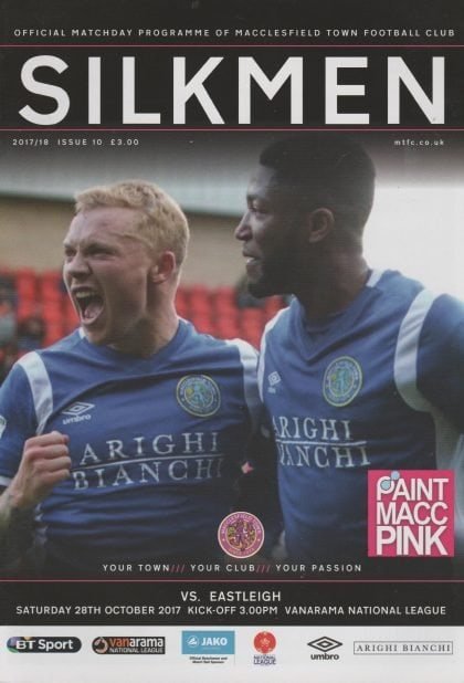 Macclesfield Town v Eastleigh 28-Oct-2017
