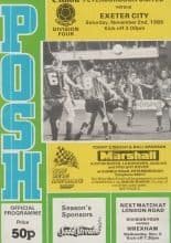 Peterborough United v Exeter City 02-Nov-1985