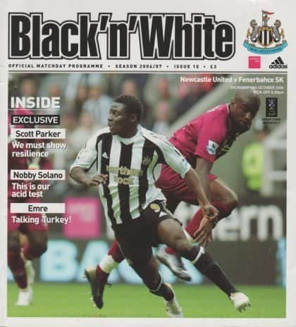 Newcastle United v Fenerbahce SK  19-Oct-2006