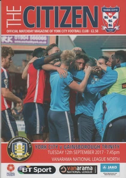 York City v Gainsborough Trinity 12-Sep-2017
