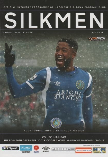 Macclesfield Town v FC Halifax Town  26-Dec-2017