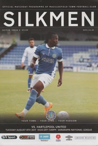 Macclesfield Town v Hartlepool United 08-Aug-2017
