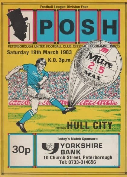Peterborough United v Hull City 19-Mar-1983