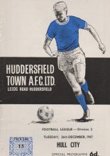 Huddersfield Town v Hull City  26-Dec-1967