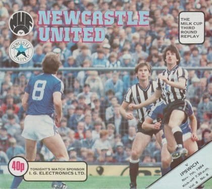 Newcastle United v Ipswich Town 07-Nov-1984