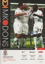 Milton Keynes Dons v Lincoln City 14-Oct-2007