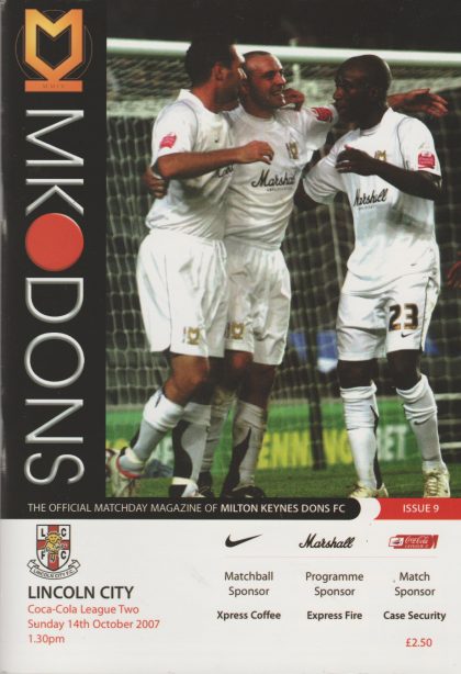 Milton Keynes Dons v Lincoln City 14-Oct-2007