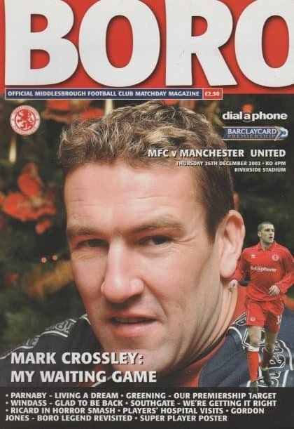 Middlesbrough v Manchester United 26-Dec-2002