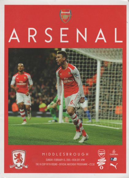 Arsenal v Middlesbrough 15-Feb-2015