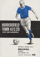 Huddersfield Town v  Millwall  22-Aug-1967