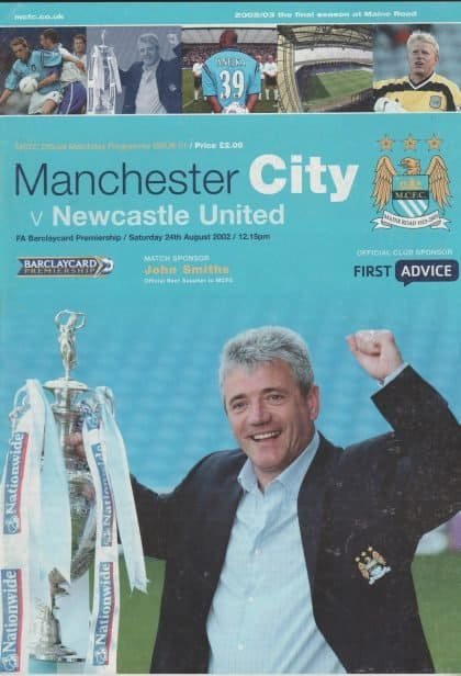 Manchester City v Newcastle United 24-Aug-2002