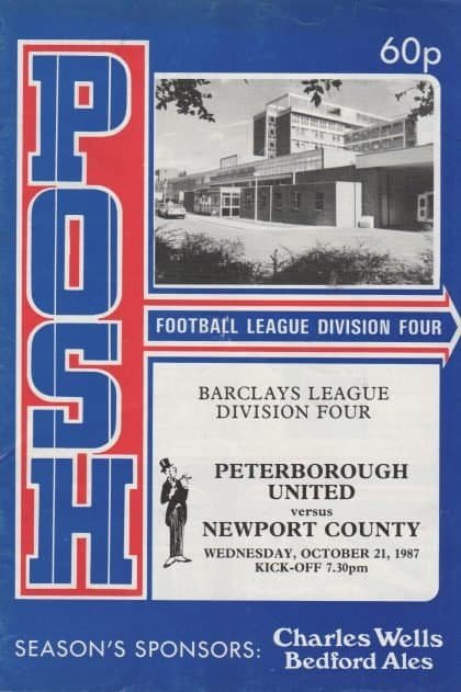 Peterborough United v Newport County 21-Oct-1987