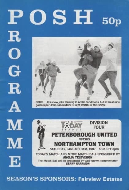Peterborough United v Northampton Town 31-Jan-1987