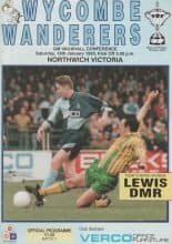 Wycombe Wanderers v Northwich Victoria  16-Jan-1993