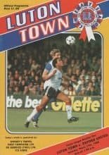 Luton Town v Oxford United 15-Mar-1986