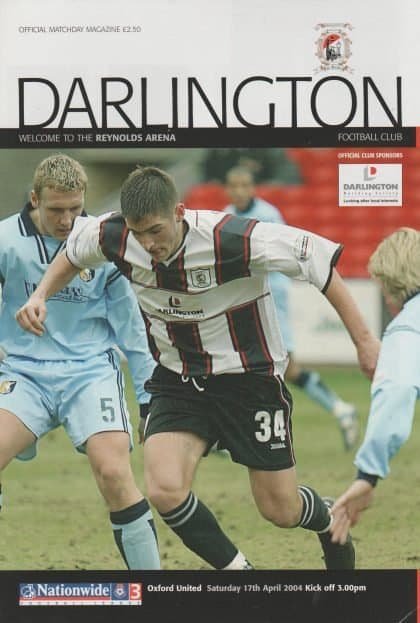 Darlington v Oxford United 17-Apr-2004