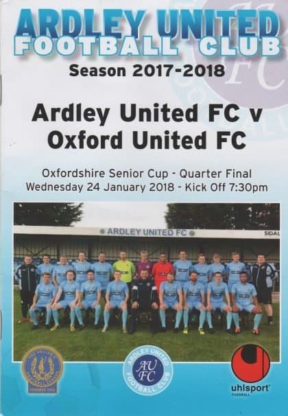 Ardley United v Oxford United 24-Jan-2018
